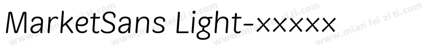 MarketSans Light字体转换